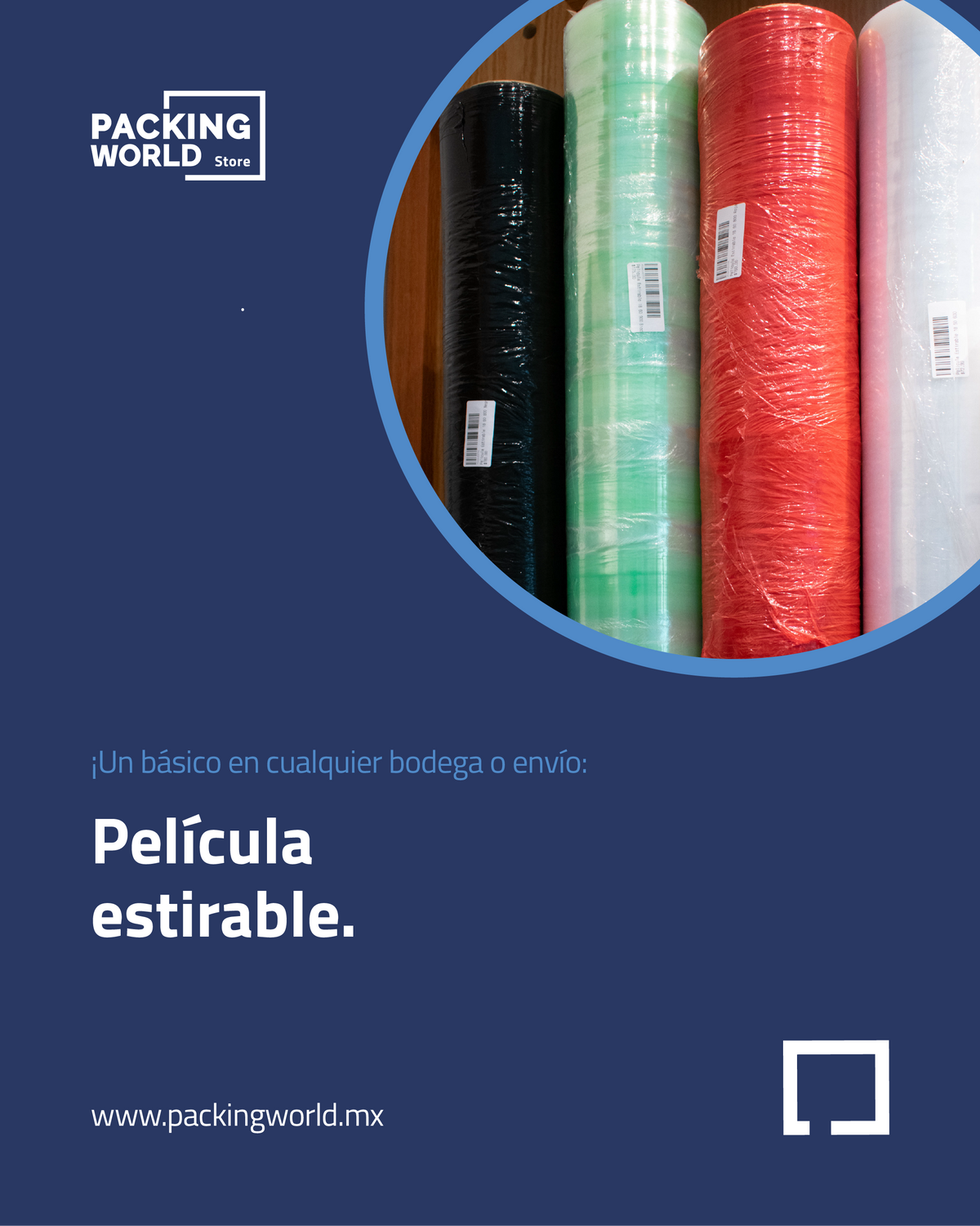 Película Estirable Roja 18” Calibre 60 – 800 Pies