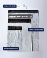 Bolsa para Envío con Porta Guía Blanca