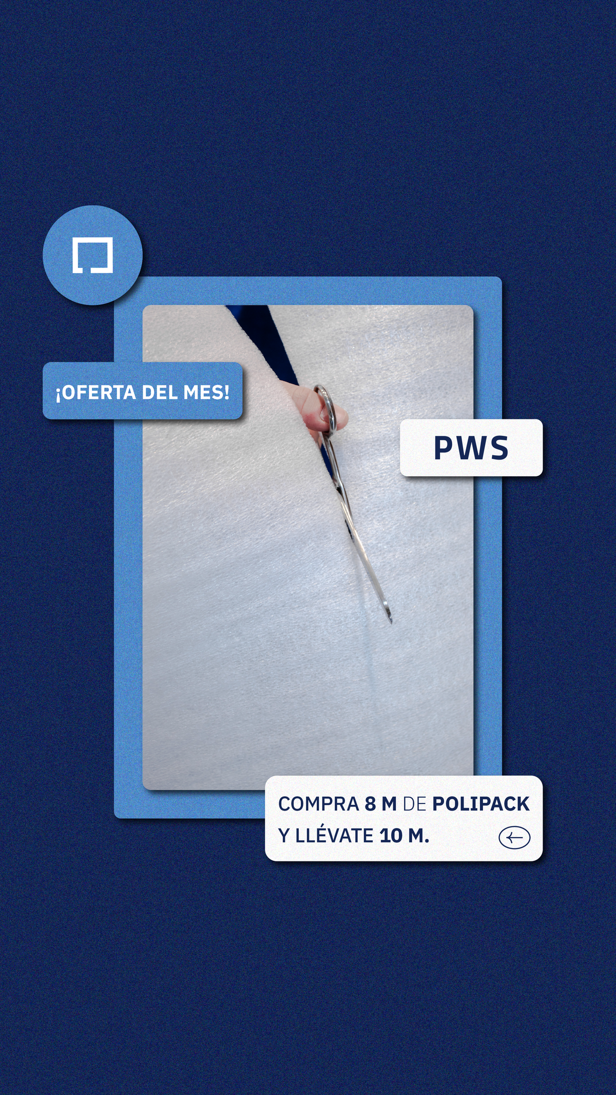 Rollo de Polipack 68 cm x 10 m