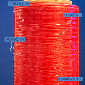 Película Estirable Roja 18” Calibre 60 – 800 Pies