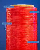 Película Estirable Roja 18” Calibre 60 – 800 Pies